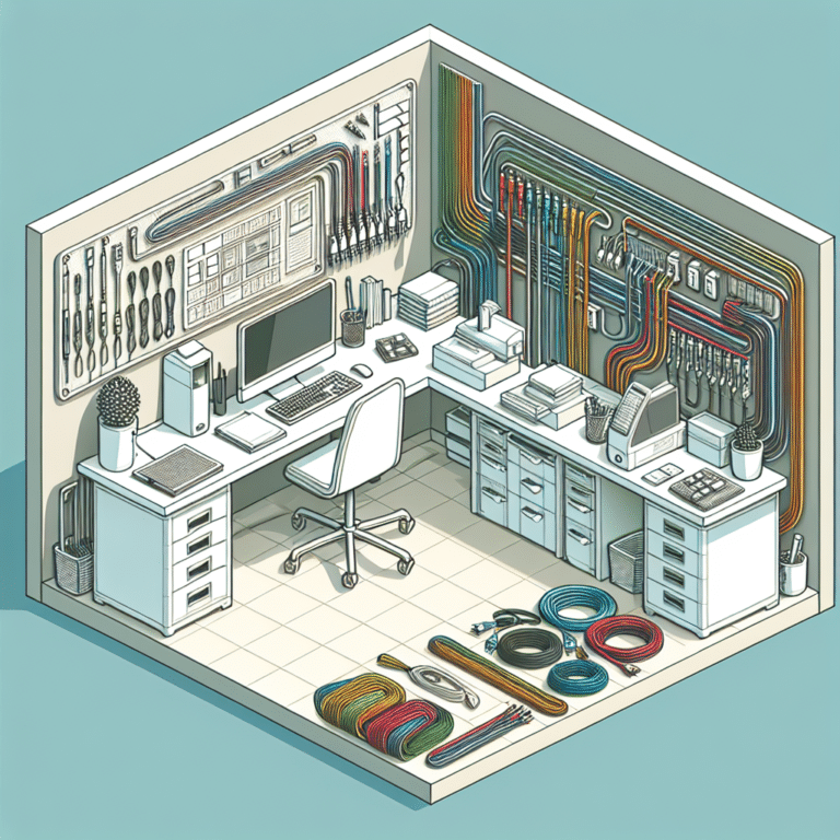 Organizing Cables in Small Workspaces