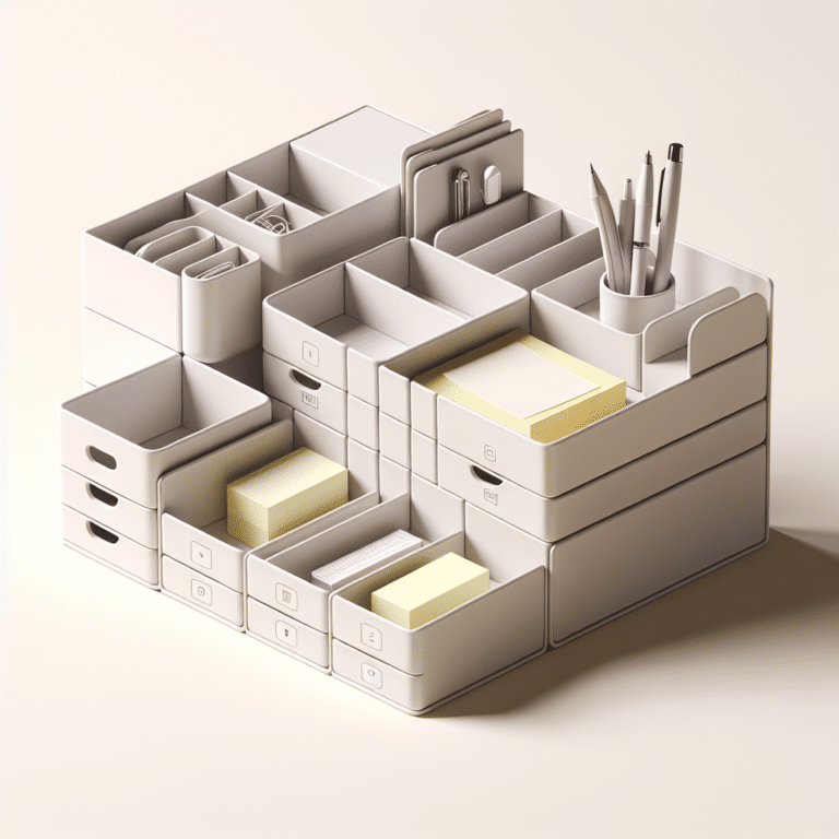 Minimalist Storage Boxes for Office Supplies